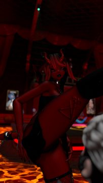 TurtleQueen13 - Official Dancer at Club Tsuki Event - Succubus/Incubus Theme