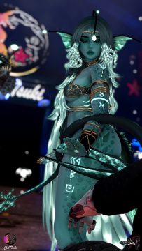 Sunflower - Guest Dancer at Club Tsuki Event - Ocean Theme