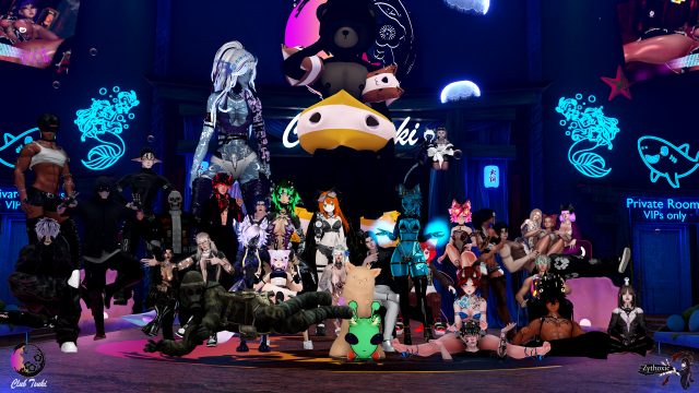 Group Photos at Club Tsuki Event - Ocean Theme