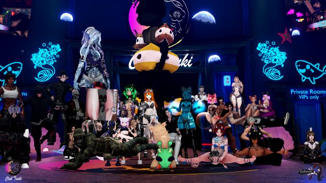 Group Photos at Club Tsuki Event - Ocean Theme