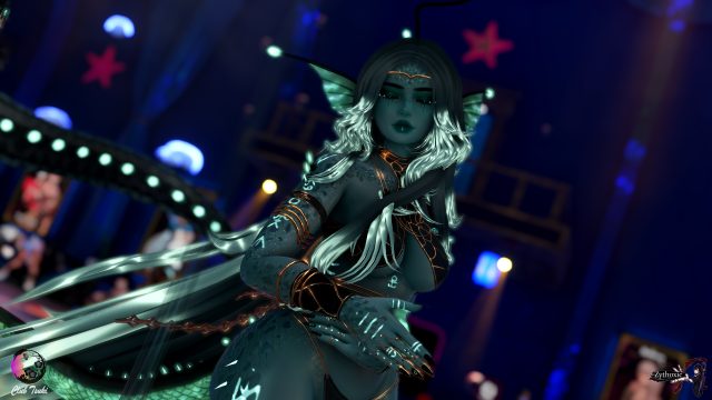 Sunflower - Guest Dancer at Club Tsuki Event - Ocean Theme