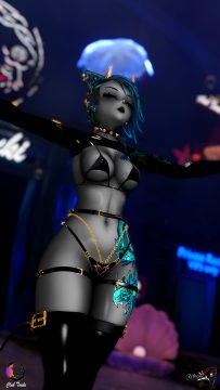 Liuokin - Elite Dancer at Club Tsuki Event - Ocean Theme