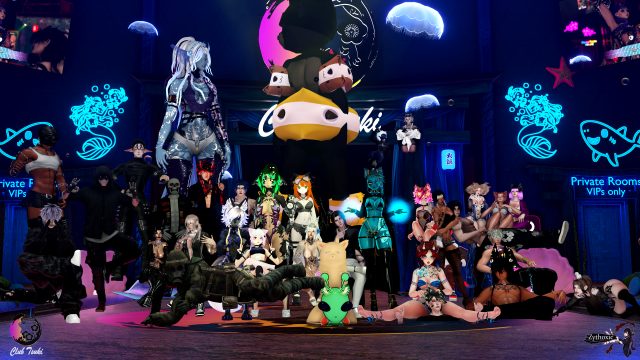 Group Photos at Club Tsuki Event - Ocean Theme