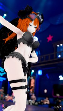 Kitty Gemma - New Dancer at Club Tsuki Event - Ocean Theme