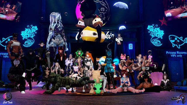 Group Photos at Club Tsuki Event - Ocean Theme
