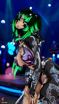 Tplinky - Official Dancer at Club Tsuki Event - Ocean Theme