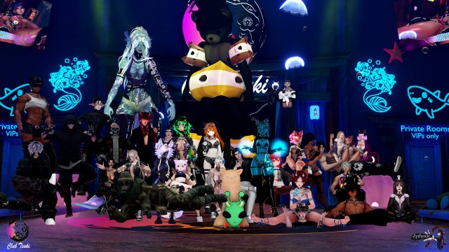 Group Photos at Club Tsuki Event - Ocean Theme