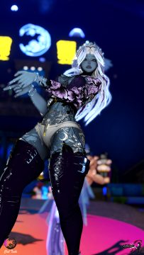 Lunarfay - Mythic Dancer at Club Tsuki Event - Ocean Theme