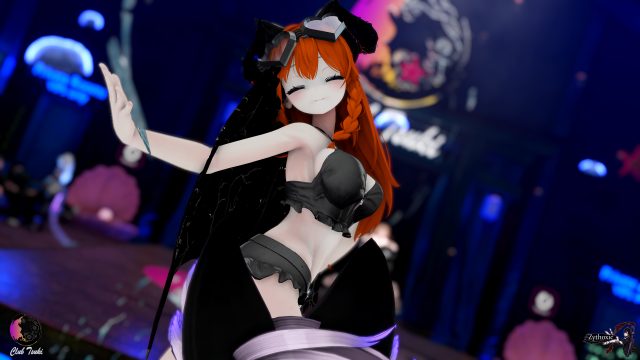 Kitty Gemma - New Dancer at Club Tsuki Event - Ocean Theme